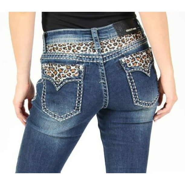 Grace in LA Womens Easy Fit Bootcut Jeans Grace in LA Womens Easy Fit Bootcut Jeans
